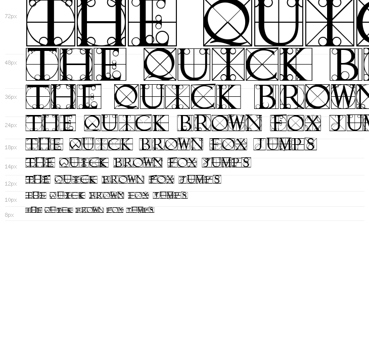 Typographer Caps Waterfall