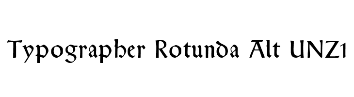 Typographer Rotunda Alt UNZ1  baixar fontes gratis