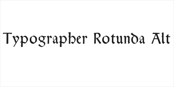 Typographer Rotunda Alt Logo