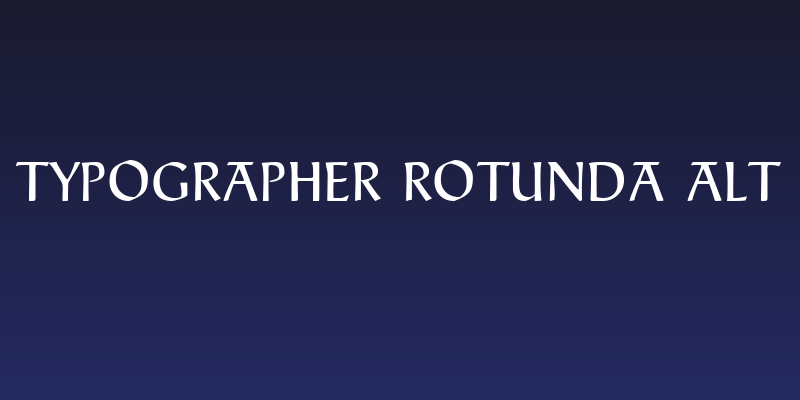 Typographer Rotunda Alt Social Header
