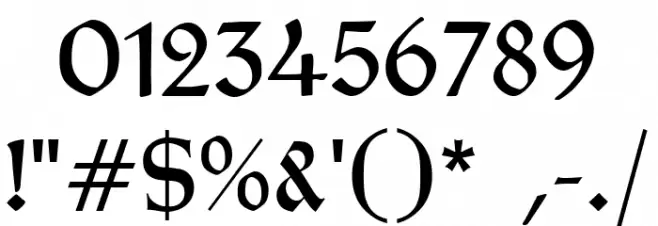 Typographer Rotunda UNZ1 Font OTHER CHARS