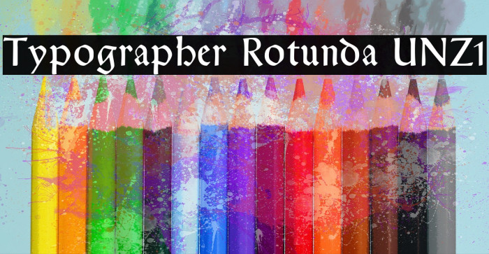 Typographer Rotunda UNZ1 Example 1