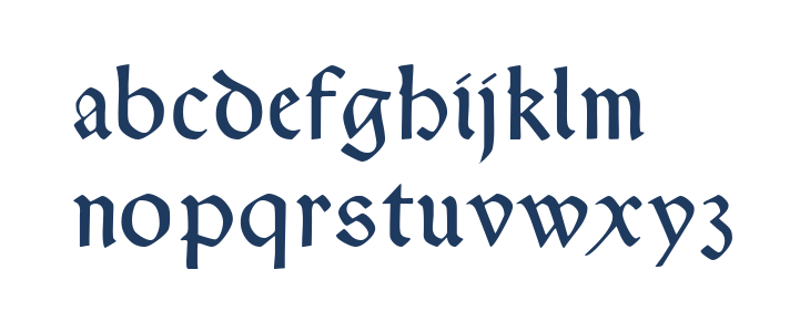 Typographer Rotunda UNZ1 Lowercase