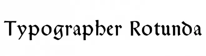 Typographer Rotunda  Frei Schriftart Herunterladen