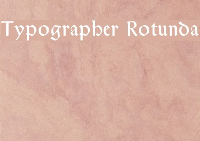 Typographer Rotunda Example 1