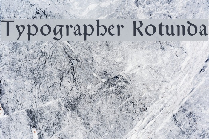 Typographer Rotunda Font examples