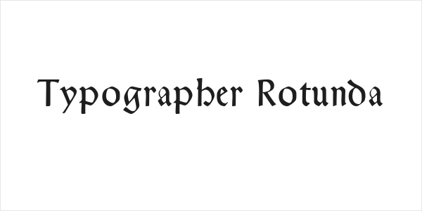 Typographer Rotunda Logo