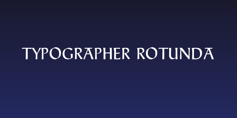 Typographer Rotunda Social Header