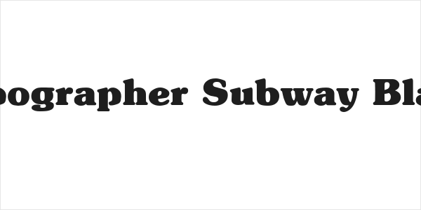 Typographer Subway Black Logo