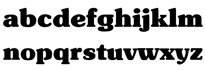 Typographer Subway Black Font LOWERCASE