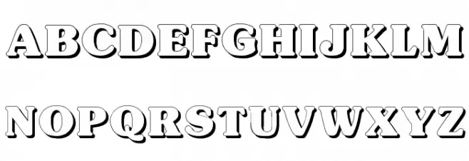 Typographer Subway Shadow Fuentes MAYÚSCULAS