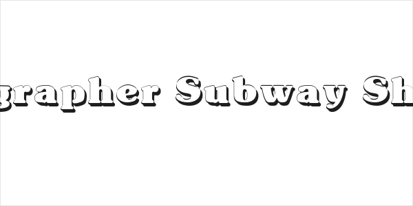 Typographer Subway Shadow Logo