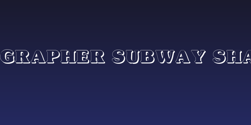 Typographer Subway Shadow Social Header