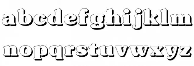 Typographer Subway Shadow Fuentes MINÚSCULAS