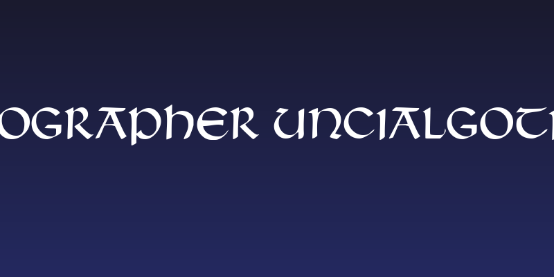Typographer Uncialgotisch Social Header