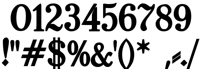 TypographerFraktur Bold Font OTHER CHARS