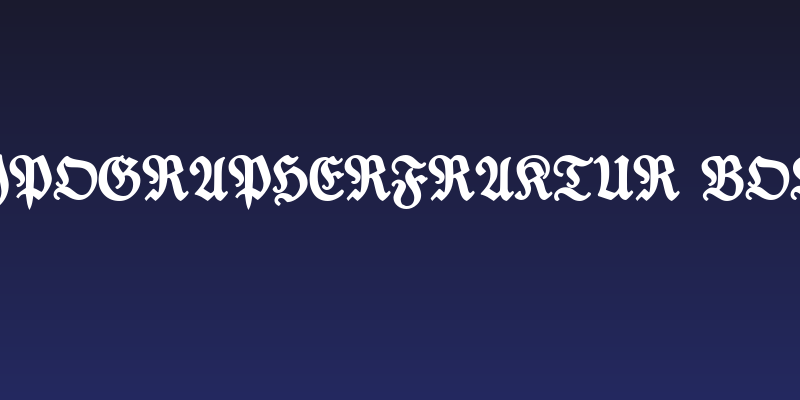 TypographerFraktur Bold Social Header
