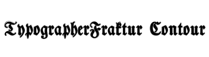 TypographerFraktur Contour  フリーフォントのダウンロード