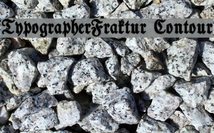 TypographerFraktur Contour Font examples