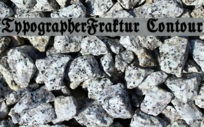 TypographerFraktur Contour Example 1