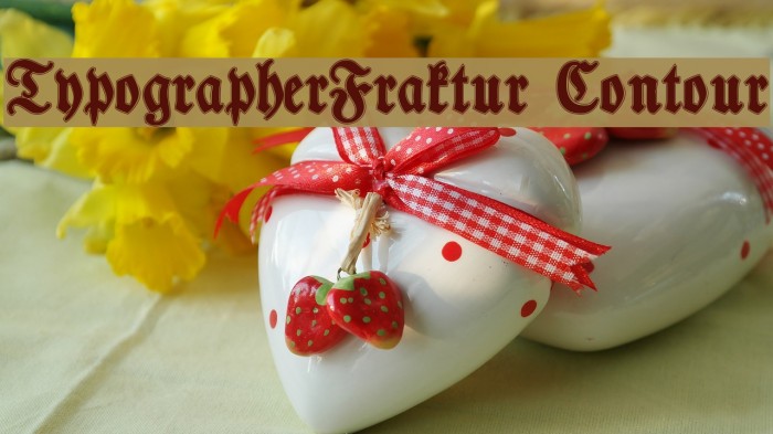 TypographerFraktur Contour Font examples
