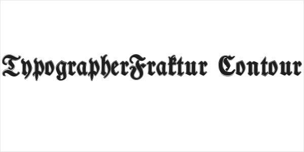 TypographerFraktur Contour Logo