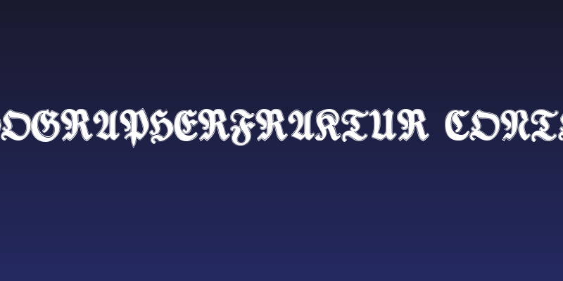TypographerFraktur Contour Social Header