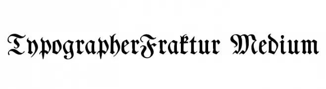 TypographerFraktur Medium  नि: शुल्क फ़ॉन्ट्स डाउनलोड
