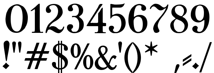 TypographerFraktur Medium Font OTHER CHARS
