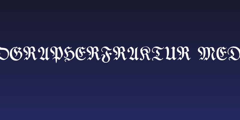TypographerFraktur Medium Social Header