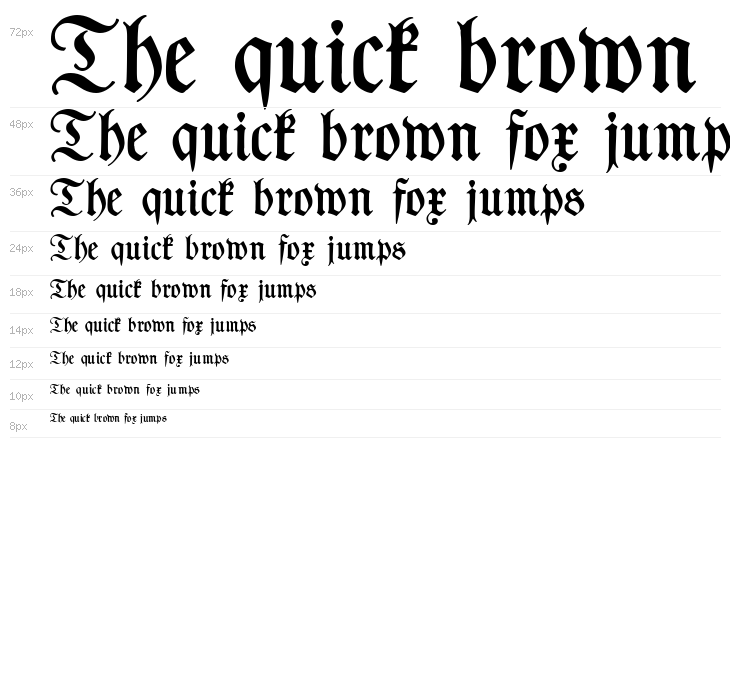 TypographerFraktur Medium Waterfall