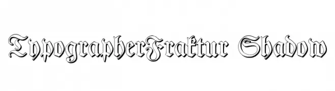TypographerFraktur Shadow  les polices de caractères gratuit tlcharger