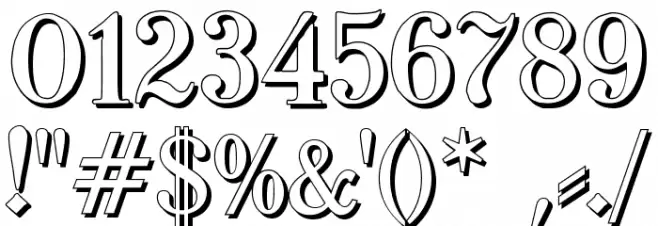 TypographerFraktur Shadow Fonte OUTROS PERSONAGENS