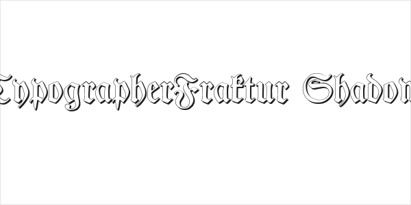 TypographerFraktur Shadow Logo