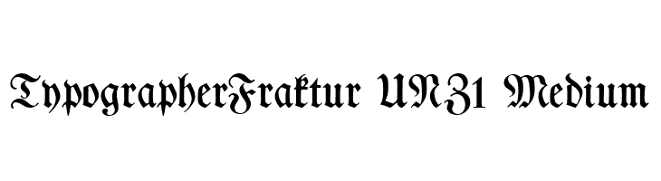 TypographerFraktur UNZ1 Medium  baixar fontes gratis