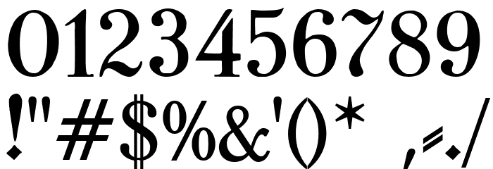 TypographerFraktur UNZ1 Medium Font OTHER CHARS