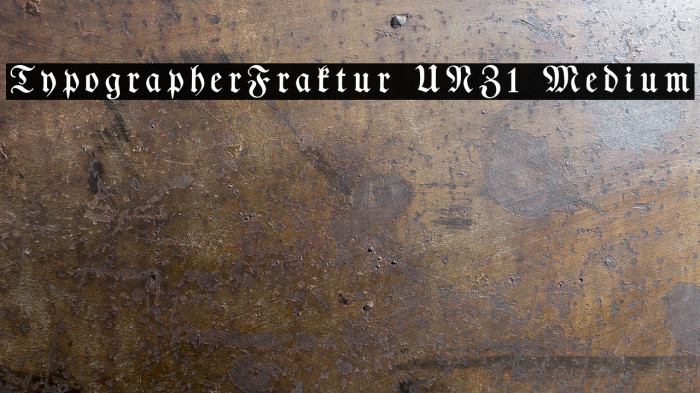TypographerFraktur UNZ1 Medium Font examples