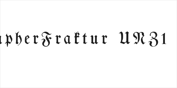 TypographerFraktur UNZ1 Medium Logo