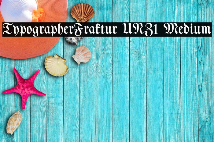 TypographerFraktur UNZ1 Medium Font examples