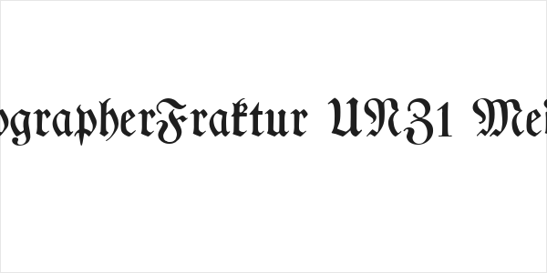 TypographerFraktur UNZ1 Medium Logo