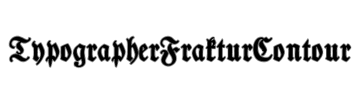 TypographerFrakturContour  नि: शुल्क फ़ॉन्ट्स डाउनलोड