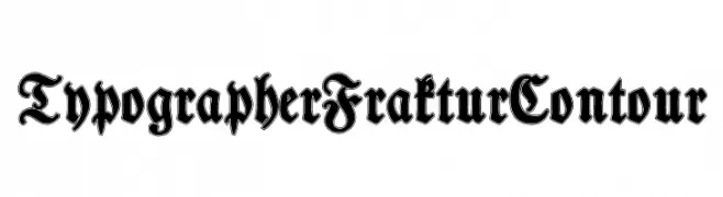 TypographerFrakturContour  Descarca Fonturi Gratis