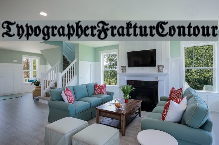 TypographerFrakturContour Font examples
