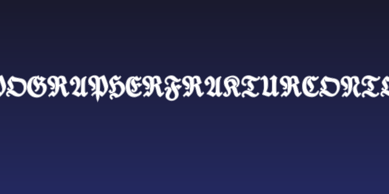 TypographerFrakturContour Social Header