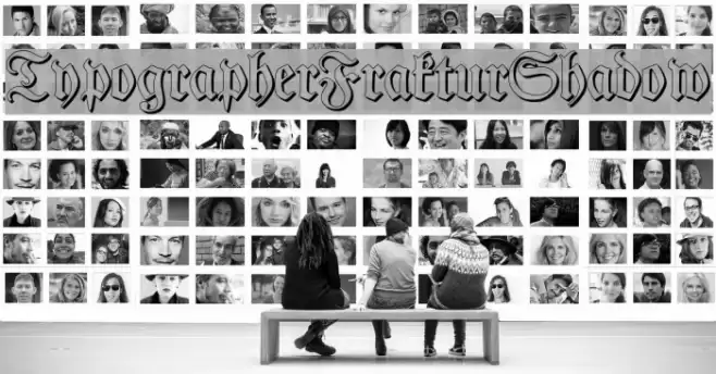 TypographerFrakturShadow Font examples