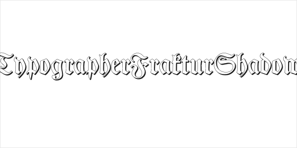 TypographerFrakturShadow Logo