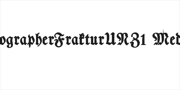 TypographerFrakturUNZ1 Medium Logo