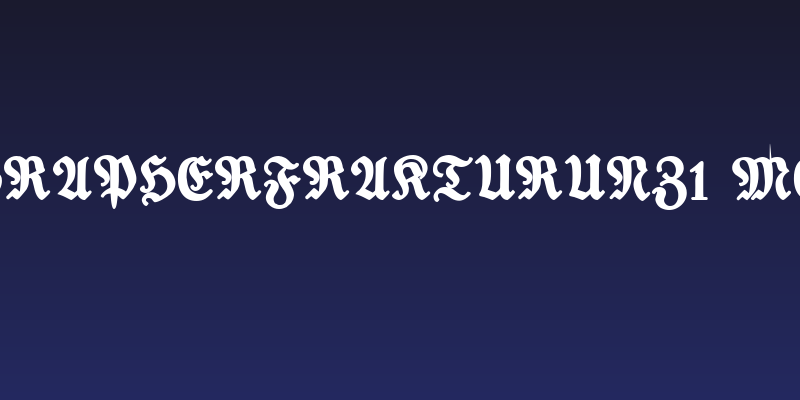 TypographerFrakturUNZ1 Medium Social Header