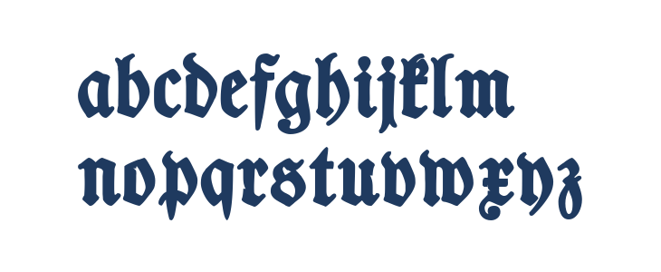 TypographerFrakturUNZ1 Medium Lowercase