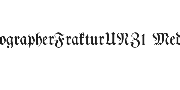 TypographerFrakturUNZ1 Medium Logo